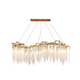 Kyle Niagara Brass Crystal Chandelier 59"L